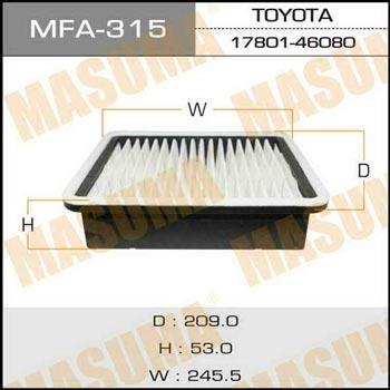Masuma MFA-315 Air filter MFA315
