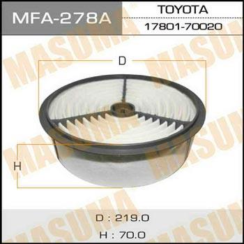 Masuma MFA-278 Air filter MFA278