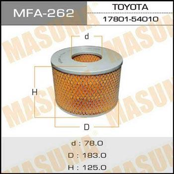 Masuma MFA-262 Air filter MFA262