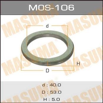 Masuma MOS-106 O-ring exhaust system MOS106