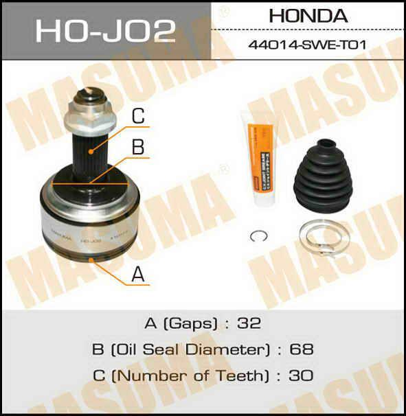 Masuma HO-J02 CV joint HOJ02