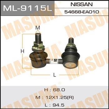 Masuma ML-9115L Rod/Strut, stabiliser ML9115L