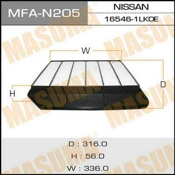 Masuma MFA-N205 Air filter MFAN205
