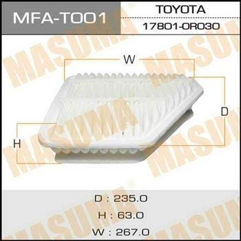 Masuma MFA-T001 Air filter MFAT001