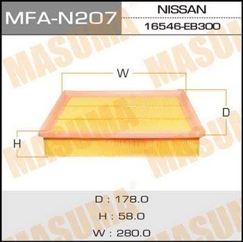 Masuma MFA-N207 Air filter MFAN207