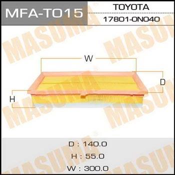 Masuma MFA-T015 Air filter MFAT015