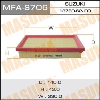 Masuma MFA-S706 Air filter MFAS706
