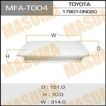Masuma MFA-T004 Air filter MFAT004