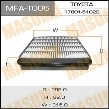 Masuma MFA-T006 Air filter MFAT006