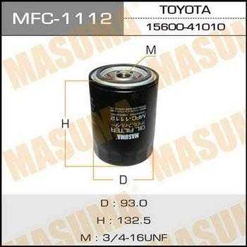 Masuma MFC-1112 Oil Filter MFC1112
