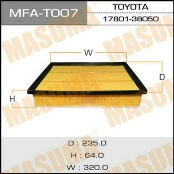 Masuma MFA-T007 Air filter MFAT007