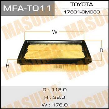 Masuma MFA-T011 Air filter MFAT011