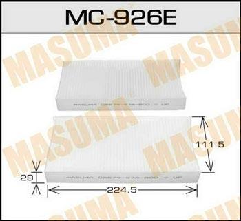 Masuma MC-926 Filter, interior air MC926