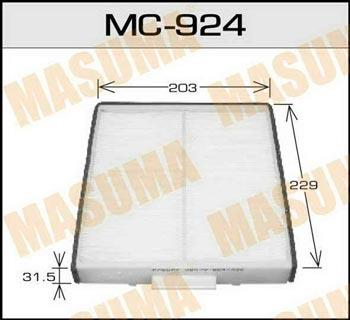 Masuma MC-924 Filter, interior air MC924