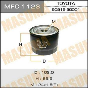 Masuma MFC-1123 Oil Filter MFC1123