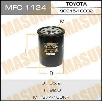 Masuma MFC-1124 Oil Filter MFC1124