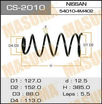 Masuma CS-2010 Coil spring CS2010