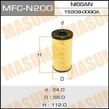 Masuma MFC-N200 Oil Filter MFCN200