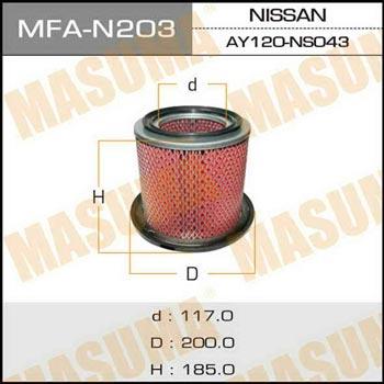Masuma MFA-N203 Air filter MFAN203