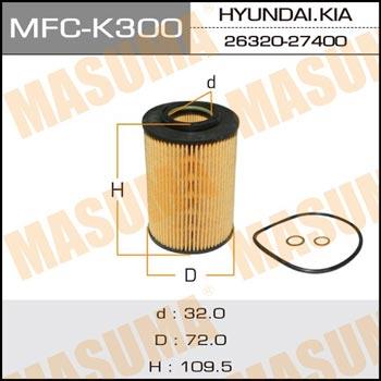 Masuma MFC-K300 Oil Filter MFCK300