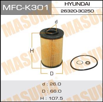 Masuma MFC-K301 Oil Filter MFCK301