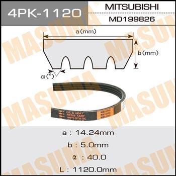 Masuma 4PK-1120 V-ribbed belt 4PK1120 4PK1120