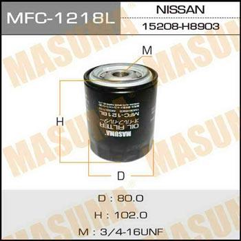 Masuma MFC-1218 Oil Filter MFC1218