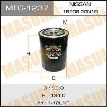 Masuma MFC-1237 Oil Filter MFC1237