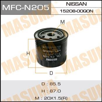 Masuma MFC-N205 Oil Filter MFCN205