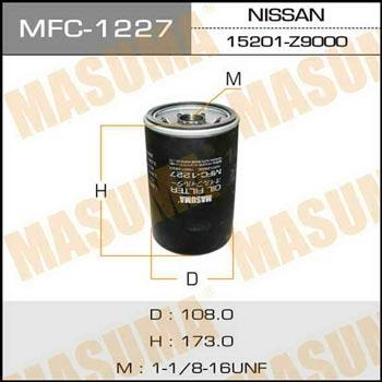 Masuma MFC-1227 Oil Filter MFC1227