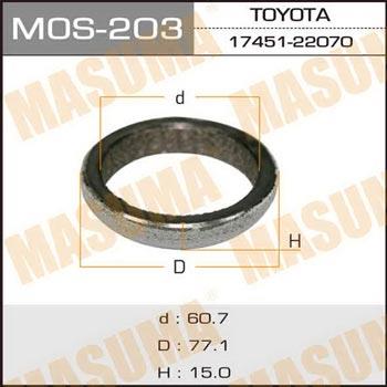 Masuma MOS-203 Exhaust pipe gasket MOS203