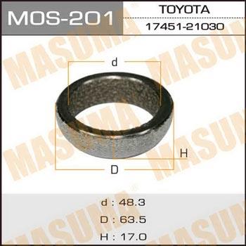 Masuma MOS-201 O-ring exhaust system MOS201