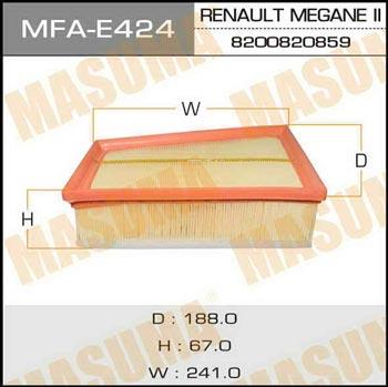 Masuma MFA-E424 Air filter MFAE424