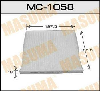 Masuma MC-1058 Filter, interior air MC1058