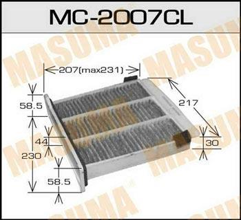 Masuma MC-2007CL Filter, interior air MC2007CL