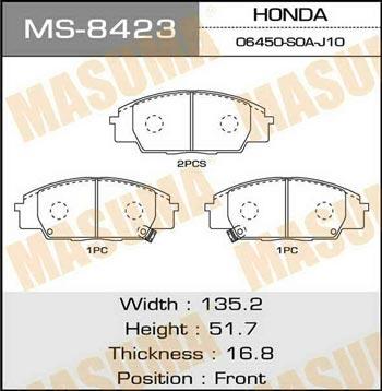 Masuma MS-8423 Brake shoe set MS8423