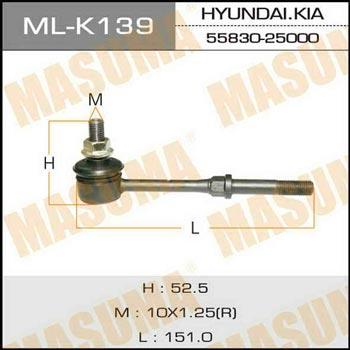 Masuma ML-K139 Rod/Strut, stabiliser MLK139