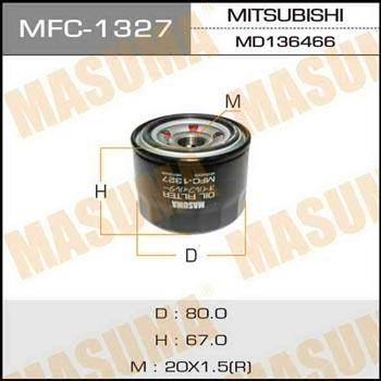 Masuma MFC-1327 Oil Filter MFC1327