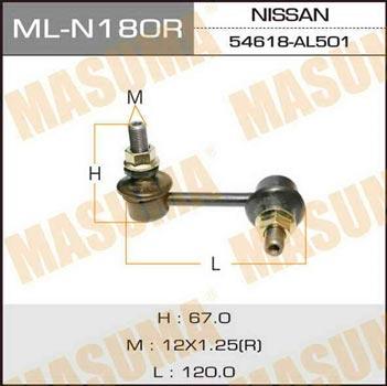 Masuma ML-N180R Rod/Strut, stabiliser MLN180R