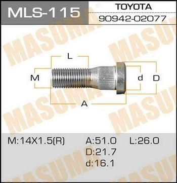 Masuma MLS-115 Wheel Stud MLS115
