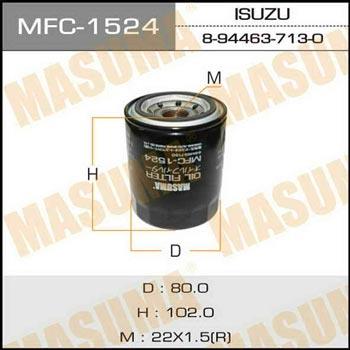 Masuma MFC-1524 Oil Filter MFC1524
