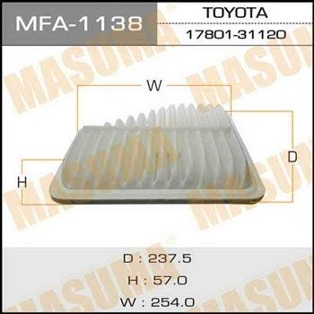 Masuma MFA-1138 Air filter MFA1138