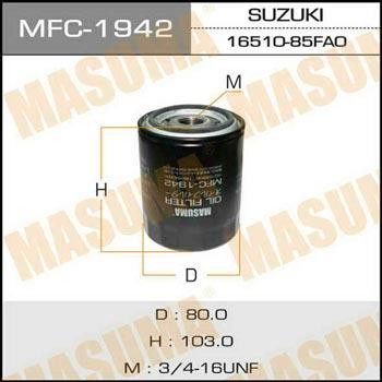 Masuma MFC-1942 Oil Filter MFC1942