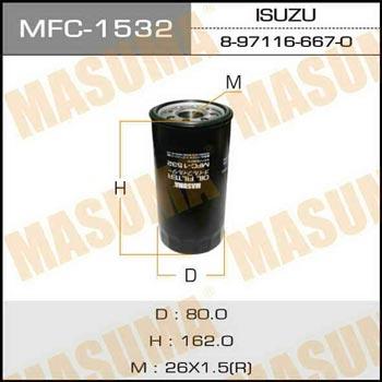 Masuma MFC-1532 Oil Filter MFC1532