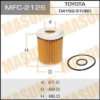 Masuma MFC-2126 Oil Filter MFC2126
