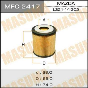 Masuma MFC-2417 Oil Filter MFC2417