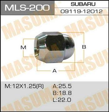 Masuma MLS-200 Wheel Nut MLS200