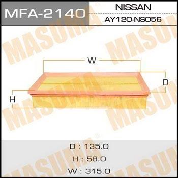 Masuma MFA-2140 Air filter MFA2140