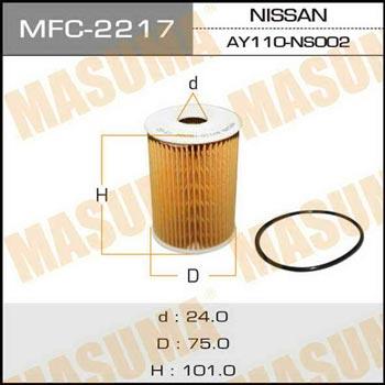 Masuma MFC-2217 Oil Filter MFC2217