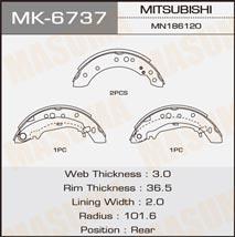 Masuma MK-6737 Brake shoe set MK6737